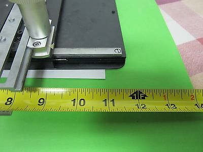 MICROSCOPE PART LARGE  LEITZ WETZLAR GERMANY STAGE MICROMETER AS IS  BIN#P6