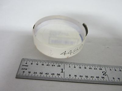 OPTICAL FLAT COATED LENS REMOVED FROM HIGH END LASER OPTICS AS IS BIN#P5-65