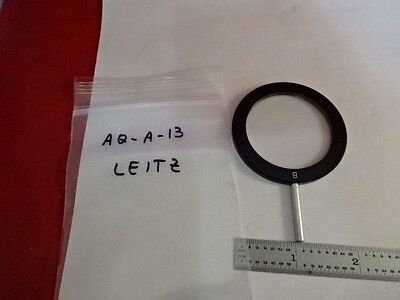 B LEITZ GERMANY DIFFUSER FILTER MICROSCOPE OPTICS OPTICAL PART AS IS &AQ-A-13