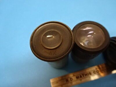 FOR PARTS LOT EYEPIECES [dirty, scratch, chips] MICROSCOPE PART AS IS #90-65