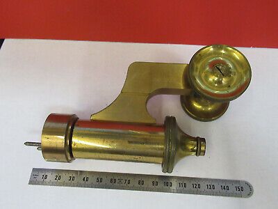 ANTIQUE BRASS BAUSCH LOMB STAGE LIMB FRAME MICROSCOPE PART AS PICTURED F6-B-107