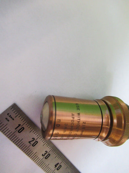 ANTIQUE BRASS BAUSCH LOMB APO 3mm /215 OBJECTIVE MICROSCOPE AS PICTURED #H3-A-17