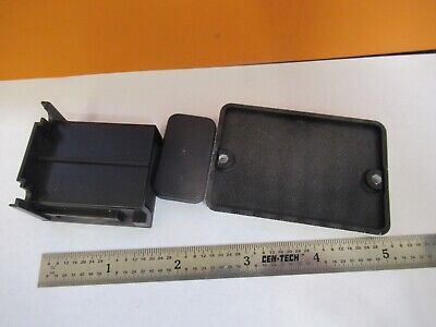 LEICA DMRB GERMANY LOT PLASTIC PLATES MICROSCOPE PART AS PICTURED &47-A-07