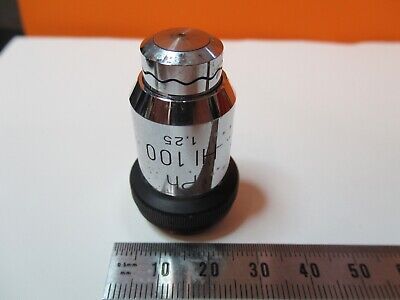 WILD HEERBRUGG SWISS PH 100X OBJECTIVE OPTICS MICROSCOPE PART AS PICTURED 14-B80