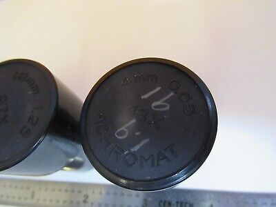 LOT 3 EA PLASTIC EMPTY OBJECTIVE CONTAINER MICROSCOPE PART AS PICTURED &1E-C-82