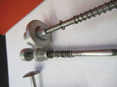 BAUSCH LOMB SET CLIPS CLAMPS ASSORTED MICROSCOPE PART AS PICTURED &B9-FT-25