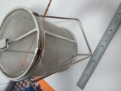 STAINLESS STEEL MESH CONTAINER CLEANING LASER OPTICS  BIN#A3