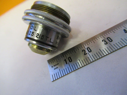 BAUSCH LOMB OBJECTIVE 1.8mm tubus 215mm MICROSCOPE PART AS PICTURED &F9-A-17