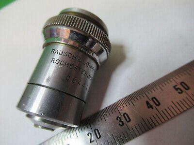 FOR PARTS cracked BAUSCH LOMB 10X OBJECTIVE MICROSCOPE PART AS PICTURED &Z1-A-24