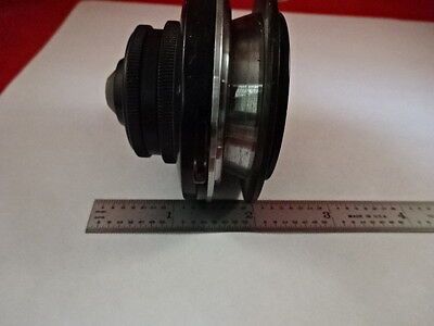 MICROSCOPE PART CONDENSER AMERICAN OPTICS + IRIS DIAPHRAGM AS IS #K8-C-03