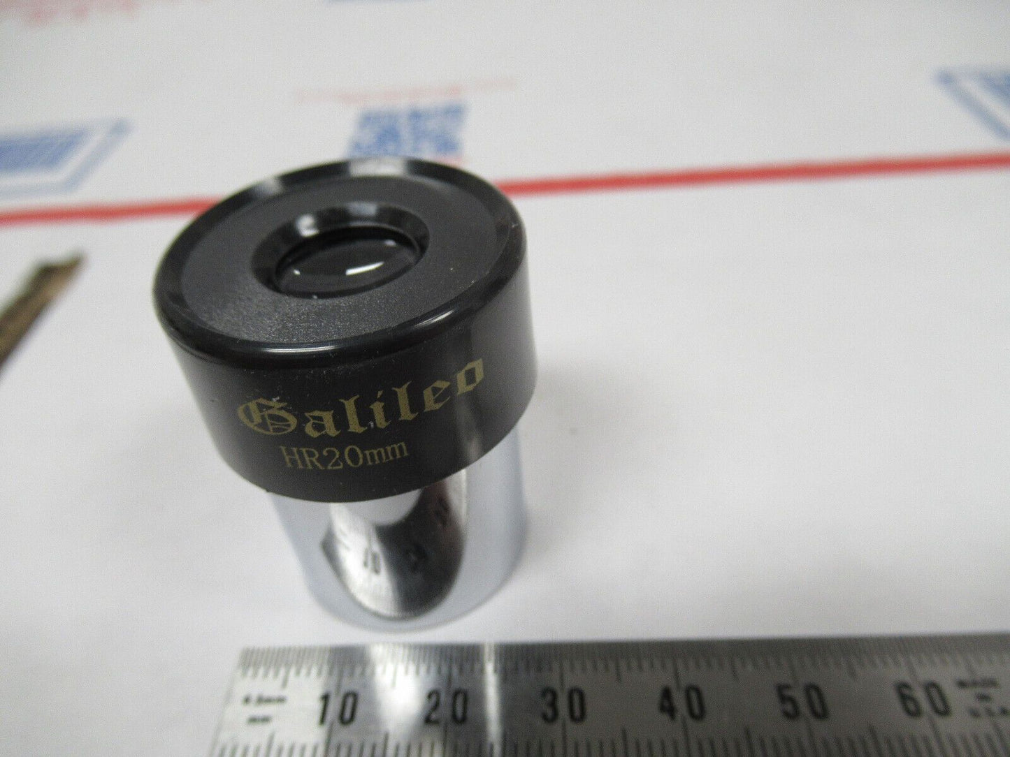 MICROSCOPE PART EYEPIECE GALILEO HR 20mm OPTICS LENS AS PICTURED &W7-B-51