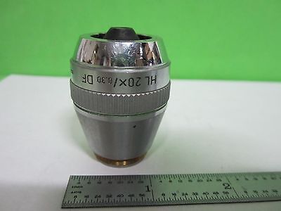 MICROSCOPE PART LEITZ HL 20X DF OBJECTIVE ERGOLUX AS IS OPTICS BIN#T5-62