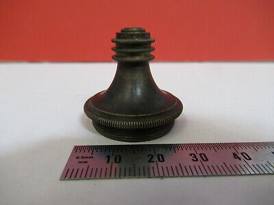 ANTIQUE BRASS NACHET OBJECTIVE FRANCE MICROSCOPE PART AS PICTURED &F6-B-16