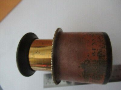 ANTIQUE BRASS ENGLAND HENRY CROUCH EYEPIECE MICROSCOPE PART AS PICTURED F3-A-11