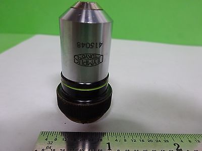 FOR PARTS MICROSCOPE PART OBJECTIVE OLYMPUS M40 [cracked] OPTICS AS IS B#Y6-E-10