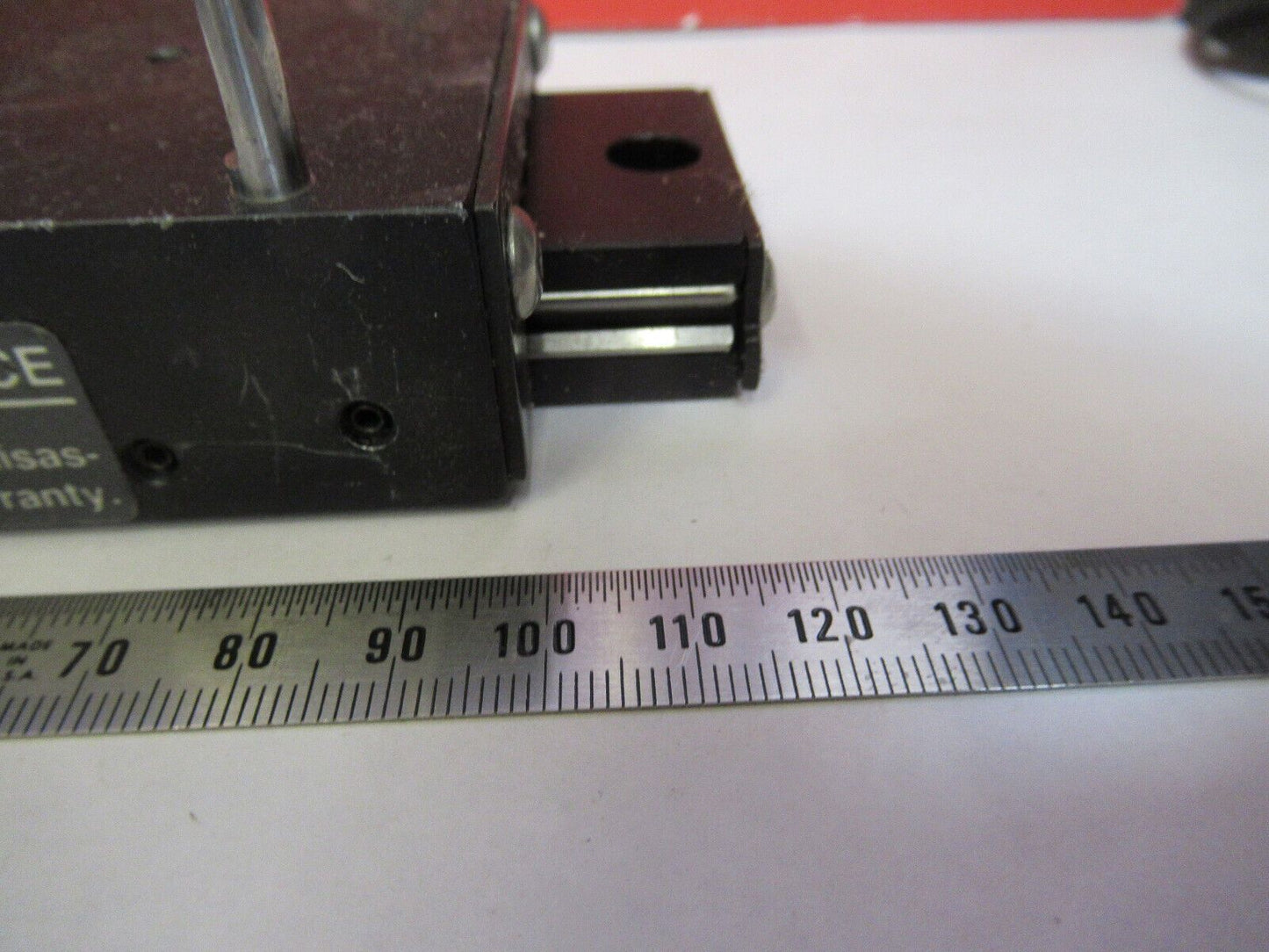 OPTICAL USED STAGE SLIDE POSITIONING DCI OPTICS AS IS PICTURED #R3-C-02