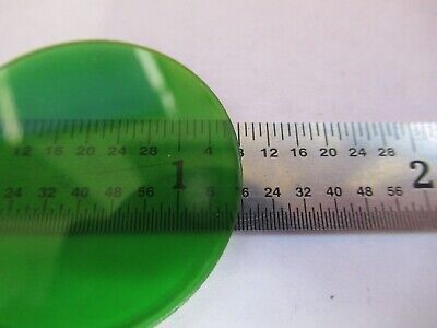 ZEISS GERMANY GREEN GLASS FILTER MICROSCOPE PART OPTICS AS PICTURED &15-FT-X35