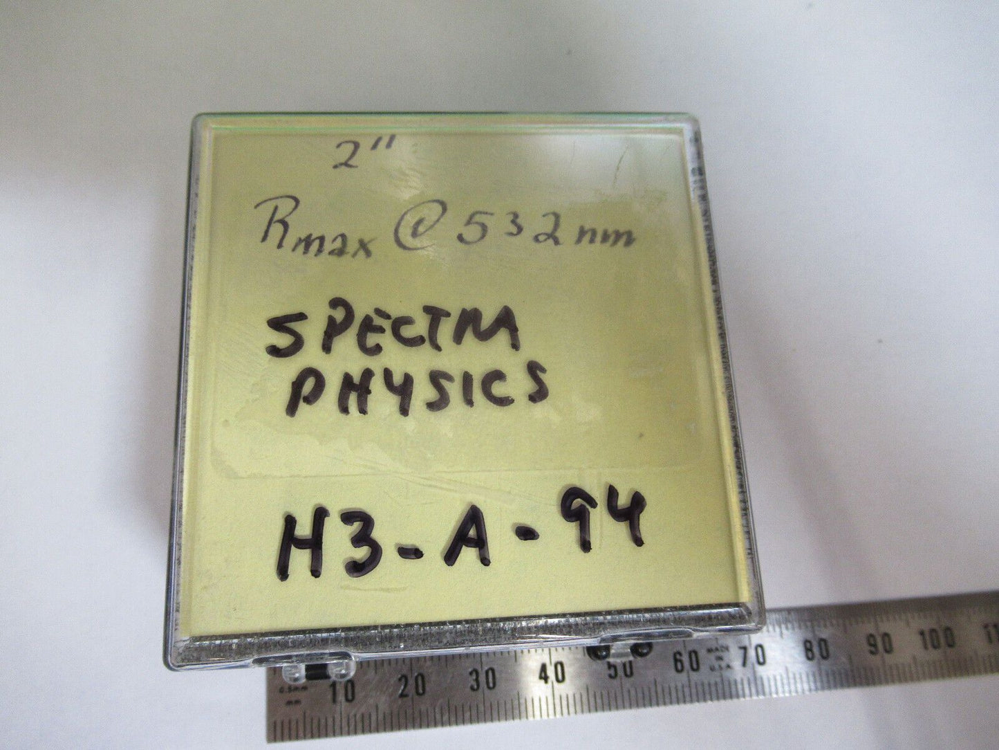 OPTICAL SPECTRA PHYSICS 532nm DICHROIC MIRROR OPTICS AS PICTURED &H3-A-94