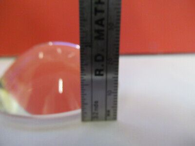 OPTICAL LARGE BI CONVEX GLASS LENS OPTICS AS PICTURED &13-FT-10