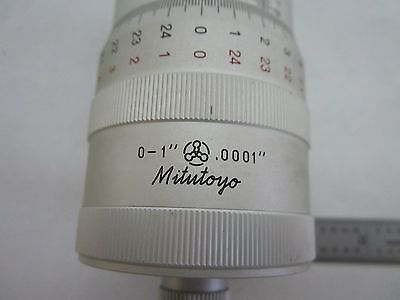 MICROSCOPE PART MITUTOYO 152-392 STAGE MICROMETER AS IS BIN#R9-03