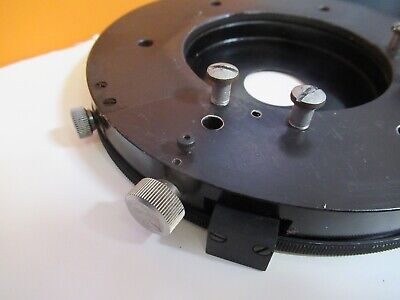 VICKERS UK ENGLAND POLARIZER STAGE TABLE MICROSCOPE PART AS PICTURED &1E-C-51