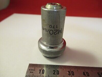 UNITRON M20 20X LENS OBJECTIVE MICROSCOPE PART OPTICS AS PICTURED &T6-A-12