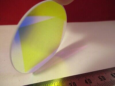 OPTICAL UNKNOWN PURPOSE DICHROIC CONVEX PLATE OPTICS AS PICTURED &12-A-08