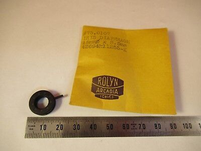 OPTICAL MECHANICAL IRIS DIAPHRAGM ASSEMBLY ROLYN OPTICS AS PICTURED &39-A-36