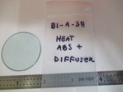 LEITZ ILLUMINATOR HEAT ABSORBING DIFFUSER FILTER MICROSCOPE PART AS PIC #B1-A-38