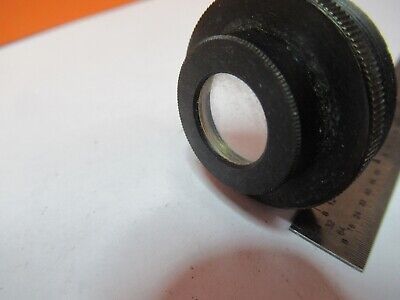 ANTIQUE BRASS MOUNTED LENS MICROSCOPE PART AS PICTURED #7B-B-124