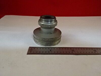 MICROSCOPE PART UNITRON UNIPAK 3X OBJECTIVE ILLUMINATION OPTICS AS IS #AO-30