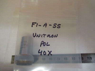 UNITRON JAPAN POL MPS P40X OBJECTIVE LENS MICROSCOPE PART AS PICTURED &F1-A-55