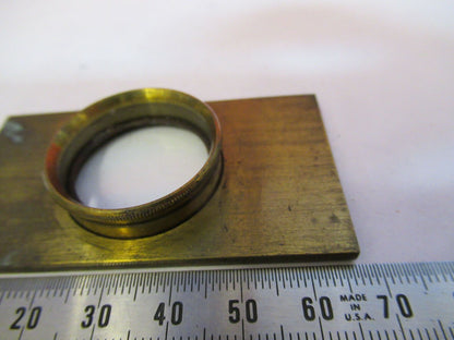 ANTIQUE BRASS WATSON UK STAGE LENS OPTICS MICROSCOPE PART AS PICTURED &Q3-B-43