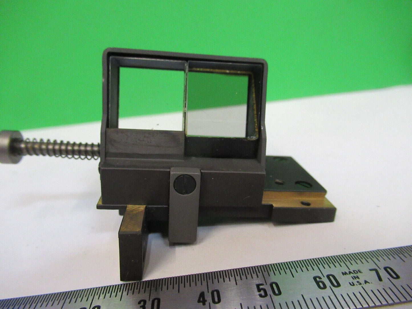 CARL ZEISS MOUNTED PRISM BEAM SPLITTER MICROSCOPE PART AS PICTURED #W5-B-21