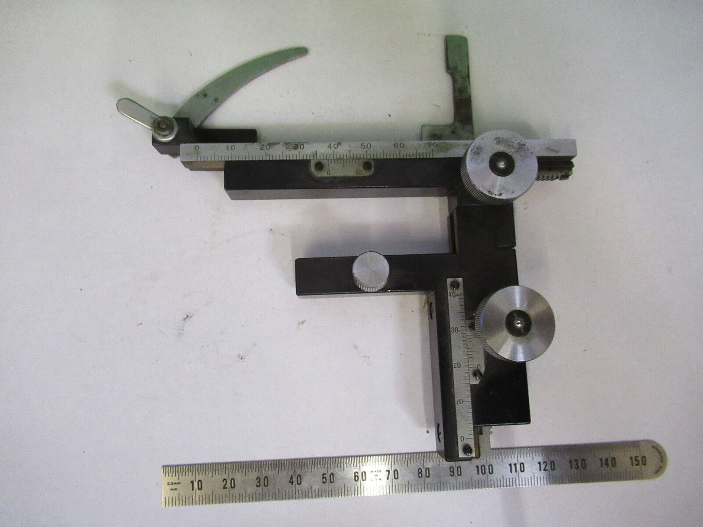 JAPAN XY CLIPS WORKS FINE MICROSCOPE PART AS PICTURED &75-B-25