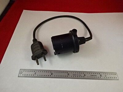 FOR PARTS MICROSCOPE SPARE LAMP CORD ILLUMINATOR UNKNOWN MAKER AS IS #R6-B-38