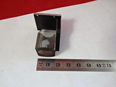 MOUNTED GLASS PRISM UNKNOWN MAKER MICROSCOPE PART AS PICTURED #5-A-55