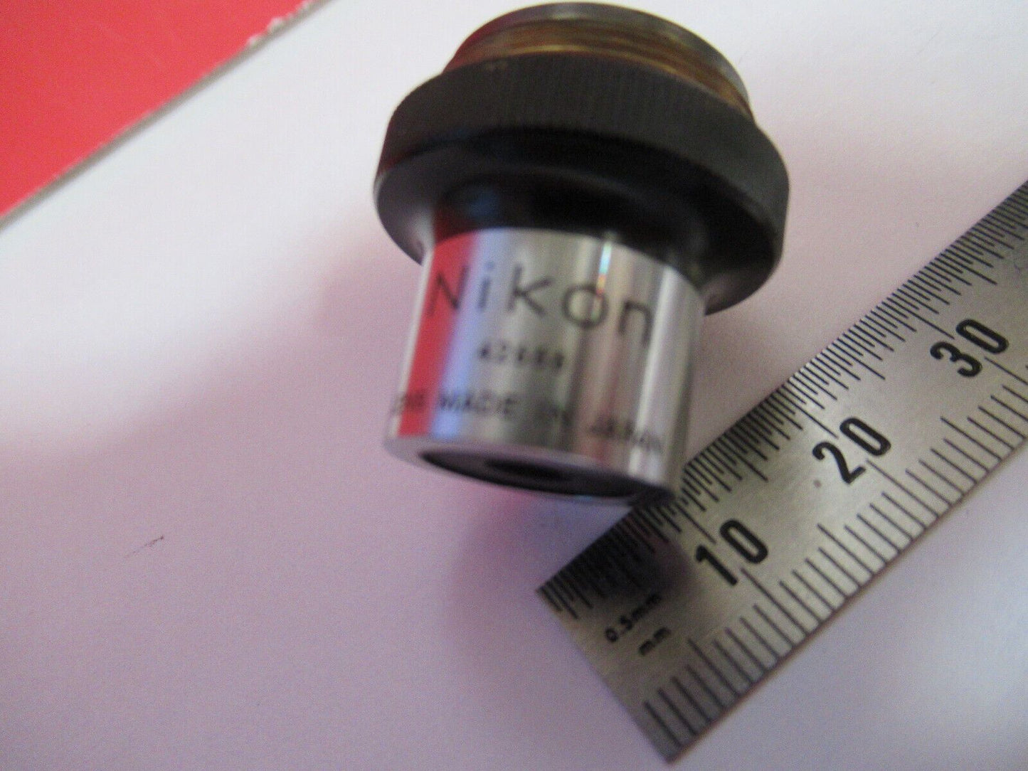 NIKON JAPAN OBJECTIVE M 5X OPTICS MICROSCOPE PART AS PICTURED &Q2-40