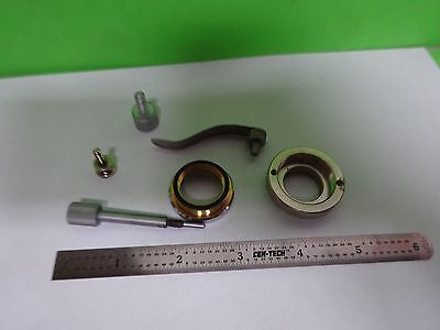 FOR PARTS MICROSCOPE LOT ACCESSORIES CLIPS SCRWES KNOBS OPTICS AS IS BIN#72-B-09