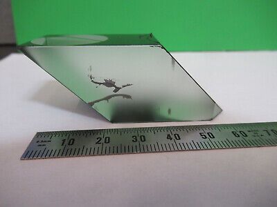 OPTICAL GLASS PRISM ZEISS GERMANY OPTICS MICROSCOPE PART AS PICTURED &A9-B-08