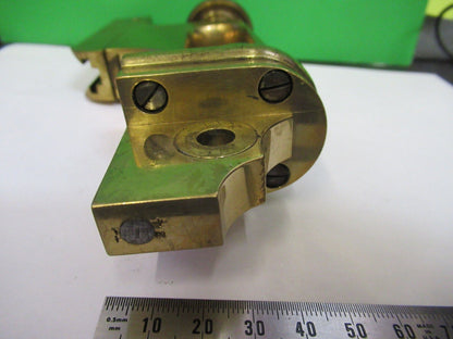 BAUSCH LOMB ANTIQUE BRASS STAGE SUPPORT MICROSCOPE PART AS PICTURED #W5-B-11