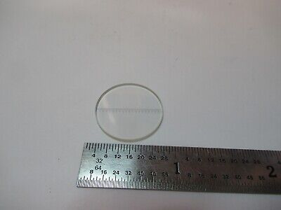 OPTICAL RETICLE MICROMETER INSERT OPTICS MICROSCOPE PART AS PICTURED &A5-A-09