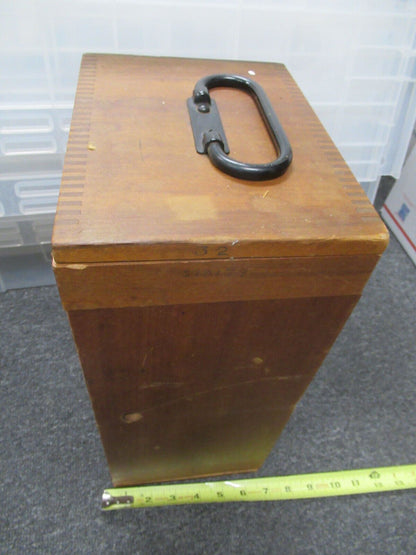 ANTIQUE SPENCER AO EMPTY WOOD CABINET for MICROSCOPE AS PICTURED &TA-5H