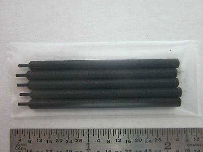 EVAPORATION REDUCED CARBON RODS from DENTON VACUUM LOT OF 5 PIECES Q1-x3