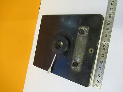 VINTAGE UNITRON JAPAN STAGE + IRIS DIAPHRAGM MICROSCOPE PART AS PICTURED P9-A-79