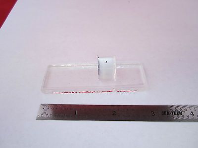 OPTICAL PRISM ATTACHED TO GLASS SLAB ?? LASER OPTICS BIN #7C