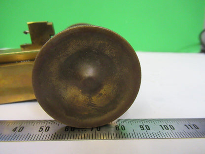 BAUSCH LOMB ANTIQUE BRASS HOLDER STAGE  MICROSCOPE PART AS PICTURED &75-B-27