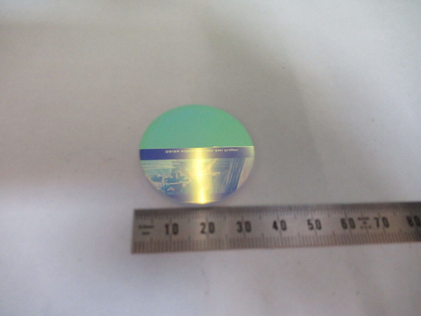 OPTICAL DICHROIC COATED LENS BK7 OPTICS AS IS &Q4-A-22