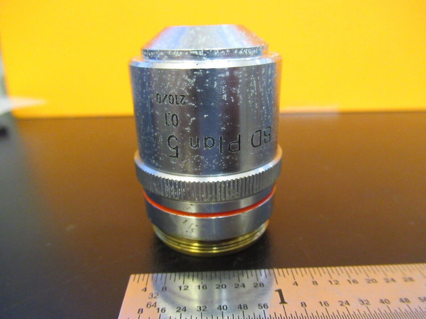 NIKON JAPAN BD OBJECTIVE 5X /210 OPTICS MICROSCOPE PART AS PICTURED &5M-A-50