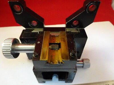 VICKERS ENGLAND PHOTOPLAN  STAGE TABLE HOLDER MICROSCOPE PART AS IS #90-B-54